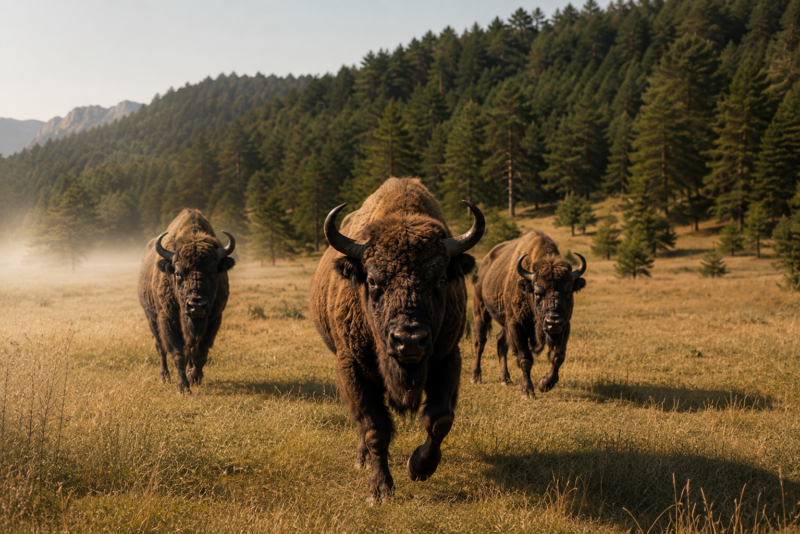 Monts d’Azur: The Morning a Bison Reminded Me I Was Only a Guest