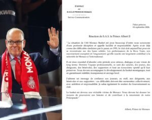 H.S.H. Prince Albert II Addresses the Future of AS Monaco Basket
